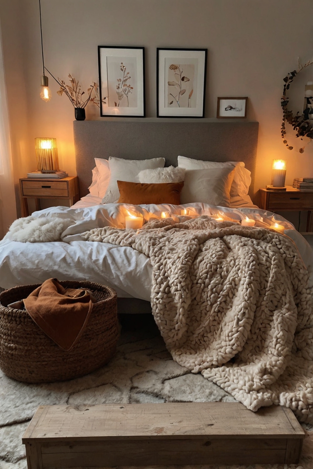 fall bedroom decor, cozy bedroom ideas, bedroom renovation, bedroom upgrade, interior design ideas