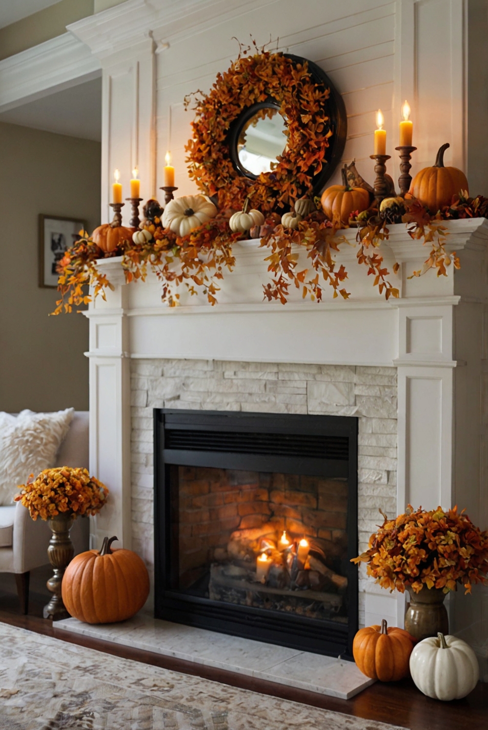 Fall Mantle Decor, Mantle Decorating Ideas, Chic Mantle Decor, Fireplace Mantle Ideas, Mantle Design Inspiration