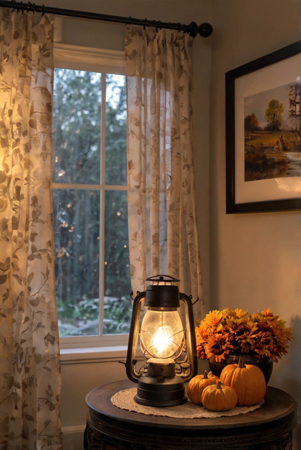 Fall home decor, Cozy room decor, Autumn interior design, Warm bedroom ideas, Seasonal living room decorations