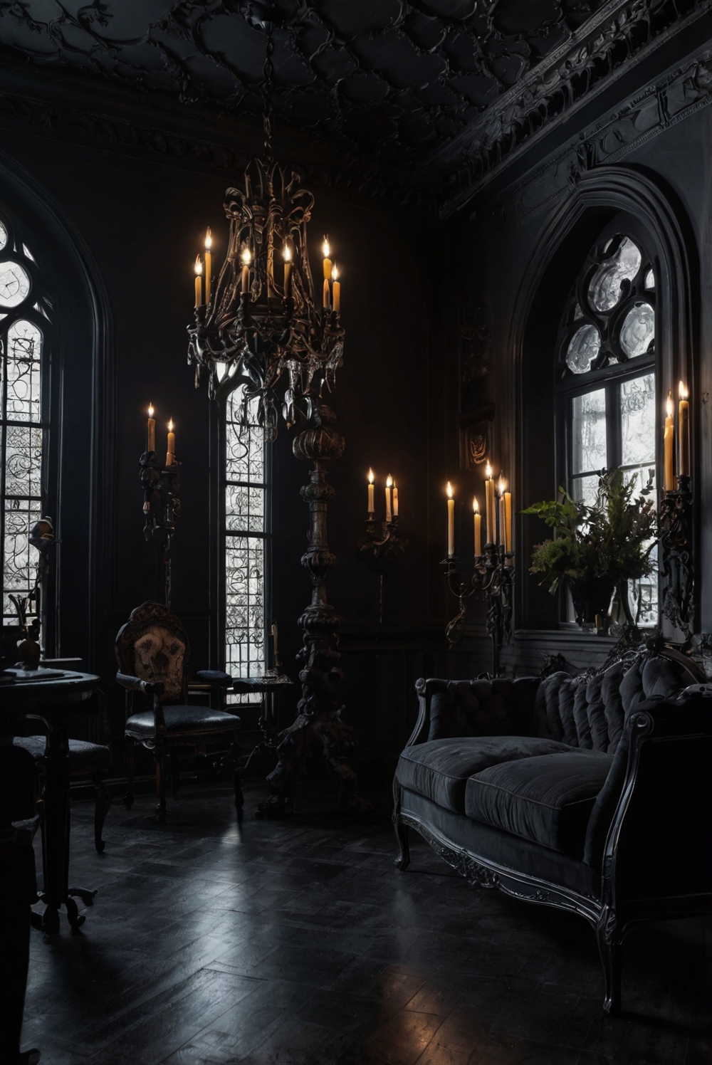 Gothic Home Decor, Dark Home Design, Gothic Furniture, Victorian Gothic Decor, Dark Home Accessories