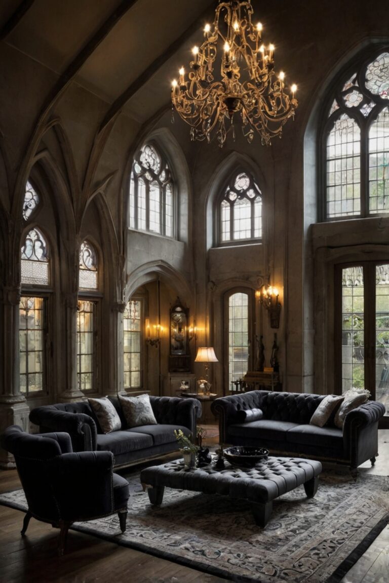 Gothic furniture, Gothic decor, Gothic home accessories, Gothic interior design, Gothic living room