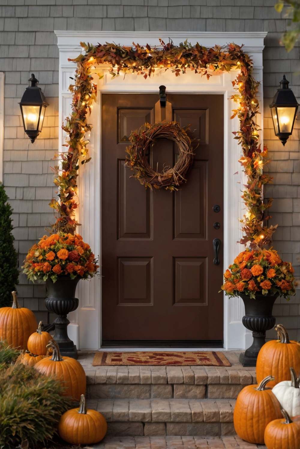 thanksgiving outdoor decor, fall porch decorations, autumn home decor, harvest decorations, outdoor Thanksgiving decorations