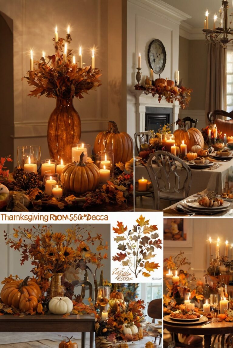 Thanksgiving room decor, Home decor ideas, Room makeover, Interior design tips, Festive decorations