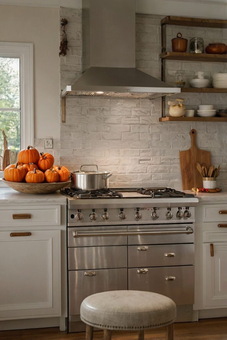 Fall kitchen decor, Seasonal kitchen updates, Kitchen renovation ideas, Updated kitchen designs, Stylish kitchen upgrades